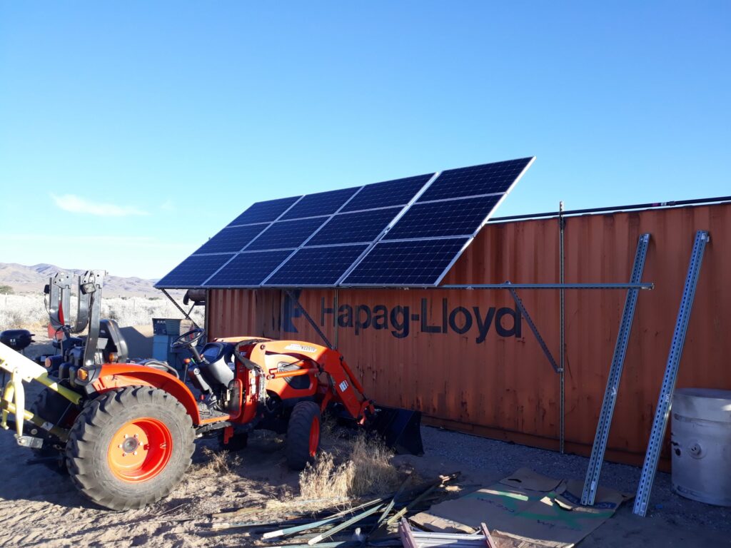 Panels going up
